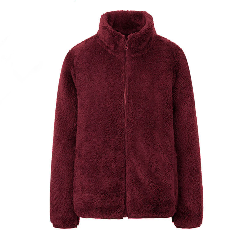 HF-FLVT01: Women's coral velvet double-sided fleece thickened outdoor fleece jacket