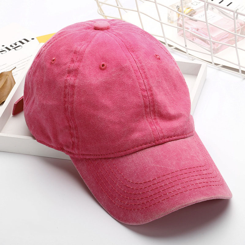 HF-JNBBCP: Solid color jean baseball cap washed cloth cap