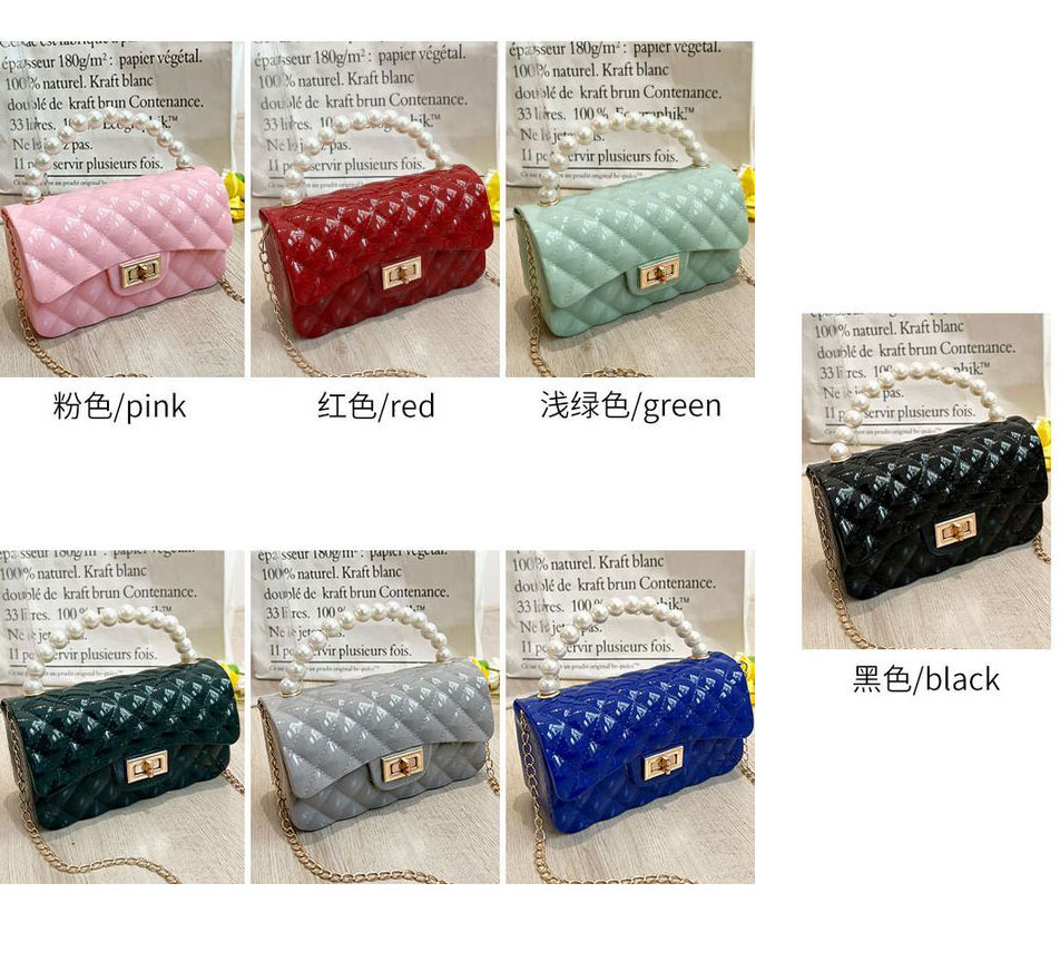 HF-PLPS: Shoulder Croos-boby Night Jelly Style Purse with Pearl handle