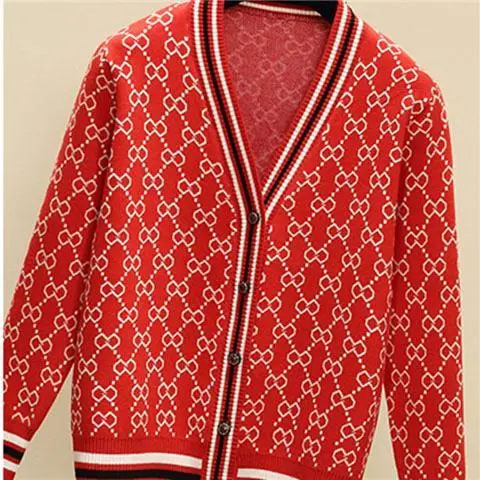 HF-SWT02: Spring and Autumn Loose Retro Jacquard Thin Sweater Knitted Cardigan Jacket